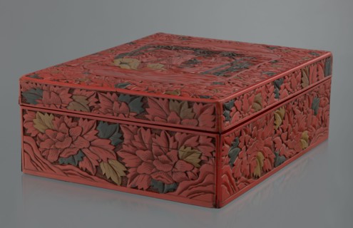 Box with a lid, Chinese art, Chinese culture, figural scenes, floral motifs, Qing 1644–1911,