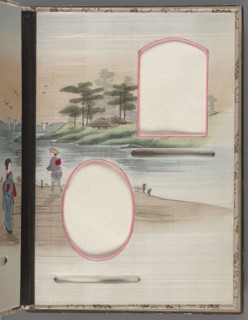 Album of photographs and postcards;, Japanese art, Meiji 1868–1912; subjects: landscapes, women