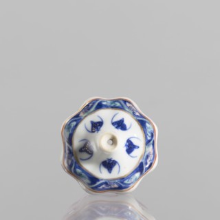 Spice vessel, 19th century China, blue-and-white porcelain; vessel no stopper; height 4.65 cm,