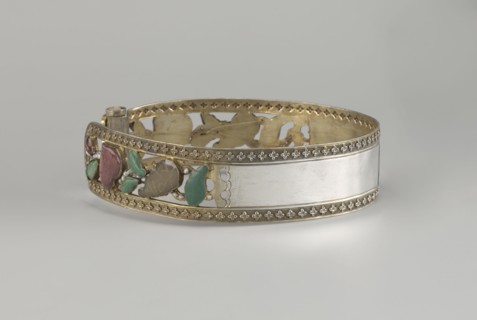 Headband, ; plant ornament; Chinese; Chinese art; maker, Qing dynasty 1644–1911, 19th century; head