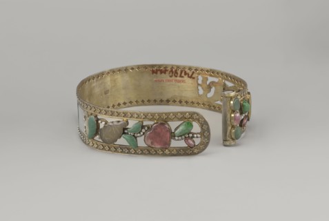 Headband, plant ornament, Chinese, Chinese art, Qing 1644–1911, head ornament, openwork inlaid with