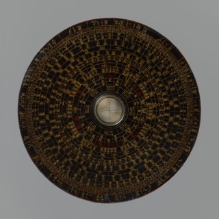 Feng shui compass luopan, Chinese, Qing 1644–1911, 19th century. San Yuan Luo Pan also known as yi