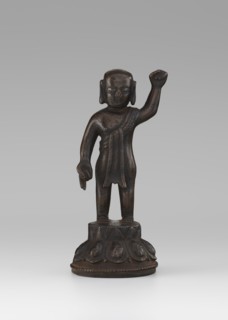 Young Buddha, unknown sculptor, gift, repossession Krakow, Buddha iconography, figurines, lotus