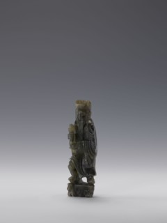 Sage; sculptor,  noted; figurines; Chinese; Chinese art; sages; Qing dynasty 1644–1911; grey-green