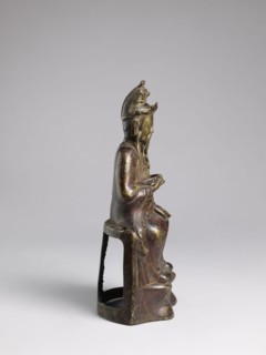 Mythical emperor, Chinese sculptural figurine; Qing dynasty 1644–1911, 19th century;