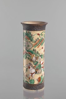 Vase, Chang author's role classification / workshop, knightly scenes, ceramics, Chinese art,
