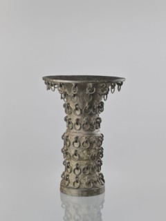 Zun-type vase, Chinese, 19th century Qing dynasty, 1644–1911, ceremonial/ritual vessel with taotie