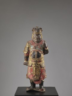 Lokapala — Guardian of the World. Unknown sculptor. Chinese Buddhism. Figurine of a warrior, full