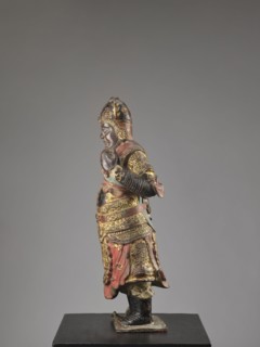 Lokapala — Guardian of the World; creator, Chinese Buddhism; figurine sculpture of a warrior in