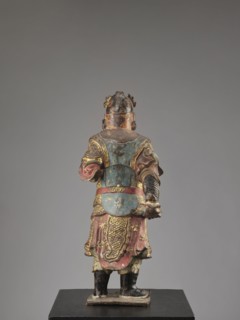 Lokapala Guardian of the World, creator unknown, sculptor; polychrome wooden full sculpture of a