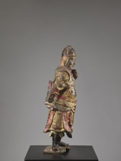 Lokapala Guardian of the World, unknown sculptor; Chinese Buddhism; figurine of a warrior; Qing