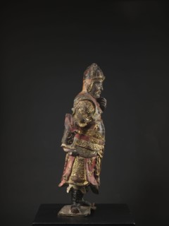 Lokapala — Guardian of the World; sculptor, polychrome full sculpture figurine of a warrior;