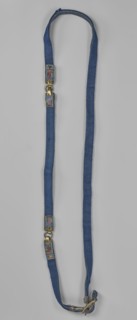 Bridle reins bridle fragment, maker, Chinese; Qing dynasty 1644–1911; cloisonné enamel on copper