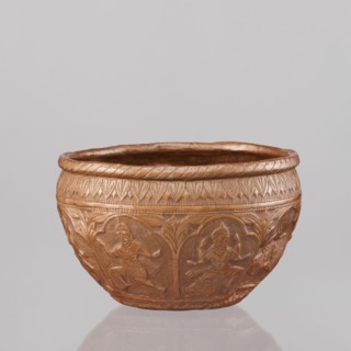 Bowl, repossession Krakow — Vishnu, avatars, turtles, plant ornaments, geometric ornaments, lions,