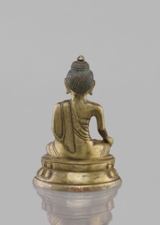 Buddha sitting on a lotus throne, figurine, Chinese culture, Chinese art, Buddha iconography,
