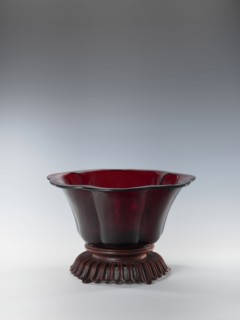 Bowl on base, bowls, Chinese art, Chinese culture, Qianlong style, Qing dynasty 1644–1911. Each