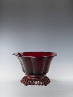 Bowl on base, bowls, Chinese art, Chinese culture, Qianlong style, Qing dynasty 1644–1911. Each