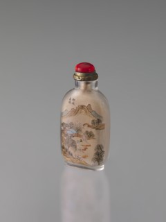 Snuffbox with stopper, Ma, Shaoxuan 1869–1939 maker, Chinese, Qing dynasty 1644–1911, 1906
