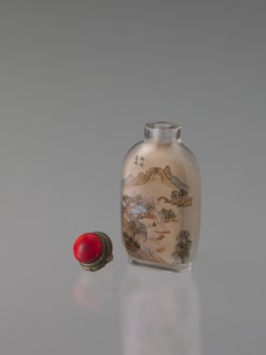 Snuffbox with stopper, Ma Shaoxuan 1869–1939, by Ma craftsman; snuffbox vessel, Chinese, Qing