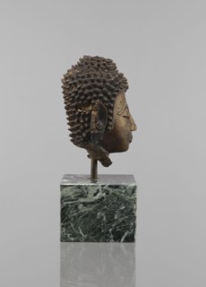 Buddha head — fragment of a sculpture; creator, Buddhist art, Buddhism, Southeast Asian/Thai art;