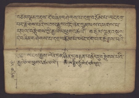 Buddhist Manuscript - Penitential Text Tib. sDig bshags gser gyi zhes bya ba bzhugs+o, unknown