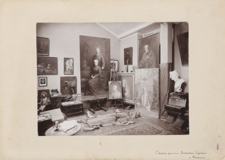 The Last Studio of Pantaleon Szyndler in Warsaw Painting studio of Pantaleon Szyndler 1846–1905 in