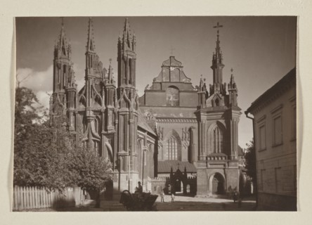 Bernardine Church; photograph, 1912; photographer Jan Bulhak 1876–1950; St. Anne's Church Vilnius
