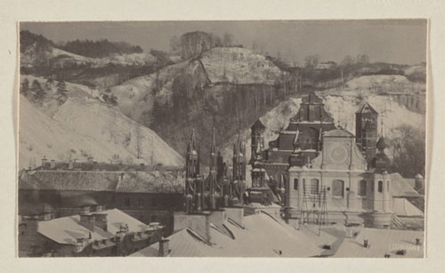 Churches and mountains; photograph from the album Vilnius, volume 1; Jan Bulhak 1876–1950; Vilnius,