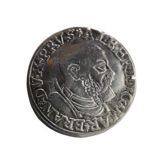 Trojak; maker: Vogelwaider Vogelwaid, Eustachius mintmaster; co-creator/publisher: Decius, Jost
