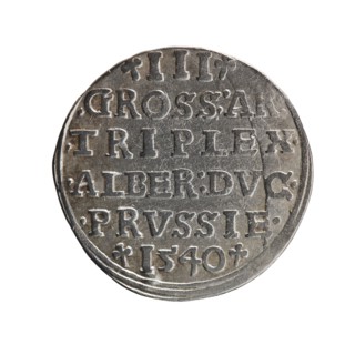 trojak, Vogelwaider Vogelwaid, Eustachius mintmaster/publisher, Decius, Jost Ludwik fl. 1528–1535