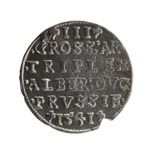 trojak; maker: Schilling, Maciej mintmaster; co-creator: Decjusz, Jost Ludwik fl. 1528–1535, mint