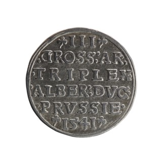 trojak; Schilling, Maciej mintmaster; Decjusz, Jost Ludwik fl. 1528–1535 co-creator; Albrecht