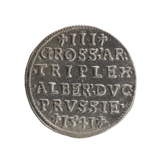 Trojak, Schilling, Maciej mintmaster; Decjusz, Jost Ludwik fl. 1528–1535 co-creator, mint manager.