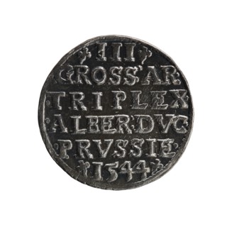 trojak, Schilling, Maciej mintmaster; Decjusz, Jost Ludwik fl. 1528–1535 co-creator; mint manager.