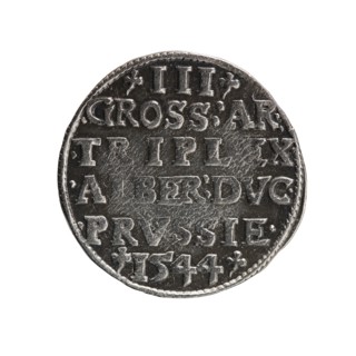 Trojak, Schilling, Maciej mintmaster; Decjusz, Jost Ludwik fl. 1528–1535 co-creator; Albrecht