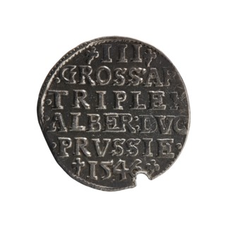 Trojak, Schilling, Maciej mintmaster; co-creator. Albrecht Hohenzollern Prince of Prussia;