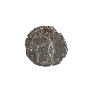 Denarius unofficial of Septimius Severus 146–211; Roman emperor 193–211. Obverse: Head of Septimius