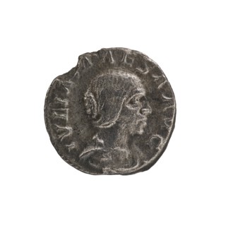 Denarius, Elagabalus 204–222; Roman emperor 218–222. Obv.: IVLIA MAESA AVG — draped bust of Julia