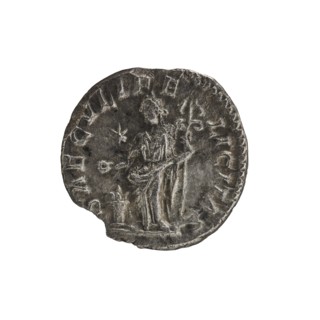 Denarius, Elagabalus 204–222; Roman emperor 218–222. Roman Empire. Obverse: IVLIA MAESA AVG —
