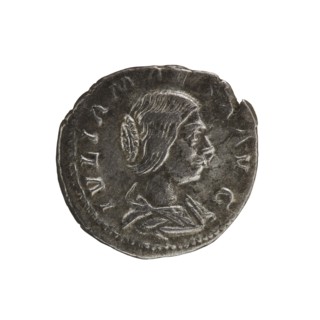 Denarius, Elagabalus 204–222; Roman emperor 218–222. Obv.: IVLIA MAESA AVG — Draped bust of Julia