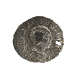 Denarius, Elagabalus 204–222; Roman emperor 218–222. Obverse: IVLIA MAESA AVG — Draped bust of
