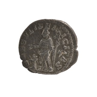 Denarius, Elagabalus 204–222; Roman emperor 218–222. Obverse: IVLIA MAESA AVG — Draped bust of