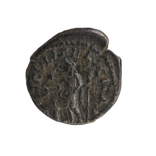 Denarius, Elagabalus 204–222; Roman emperor 218–222. Obverse: IVLIA MAESA AVG — Draped bust of