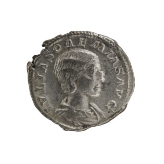 Denarius, Elagabalus 204–222; Roman emperor 218–222. Issuer: Julia Soaemias 180–222; Augusta