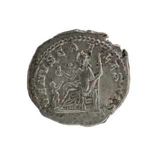 Denarius, Elagabalus Roman emperor 218–222. Issued under Julia Soaemias Augusta 218–222. Obverse: