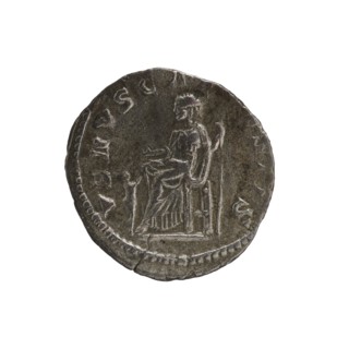 Denarius, Elagabalus 204–222; Roman emperor 218–222. Issuer: Julia Soaemias 180–222; Augusta