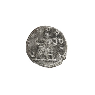 Denarius, Elagabalus Roman emperor 218–222 ; Julia Paula Roman empress 219–220. Obv.: IVLIAPAVLAAVG