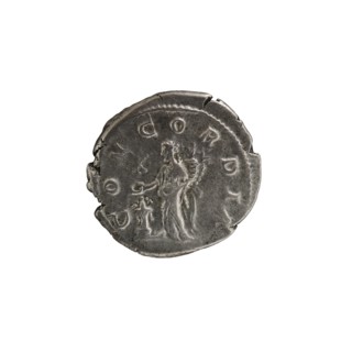 Denarius, Elagabalus Roman emperor 218–222. Issuer: Aquilia Severa fl. 220–222; Roman empress