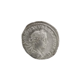 Denarius, Alexander Severus Roman emperor; 222–235 — obverse: bust of Alexander Severus with laurel