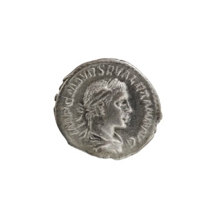 Denarius; personifications; Alexander Severus Roman emperor, 222–235 — iconography: Salus. Obv.: